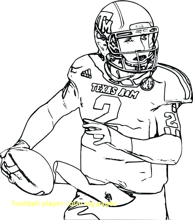 663x755 Nfl Coloring Pages Players Coloring Pages Players Football Player