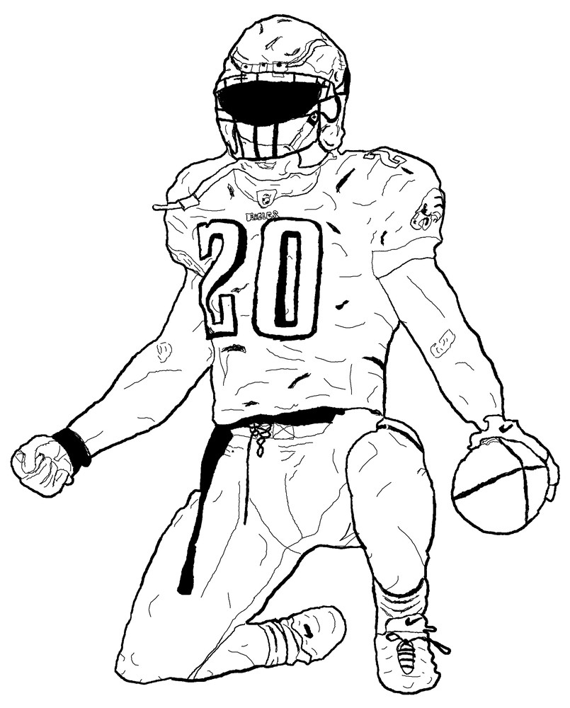 805x1000 Nfl Football Coloring Pages To Print Broncos Panthers Printable