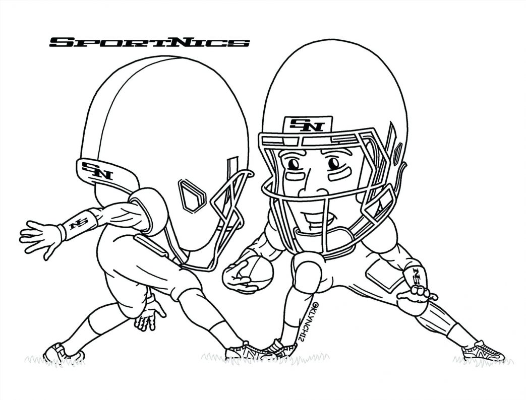 1043x794 Coloring Pages Football Nfl Player Number One Page Teams Home Flag