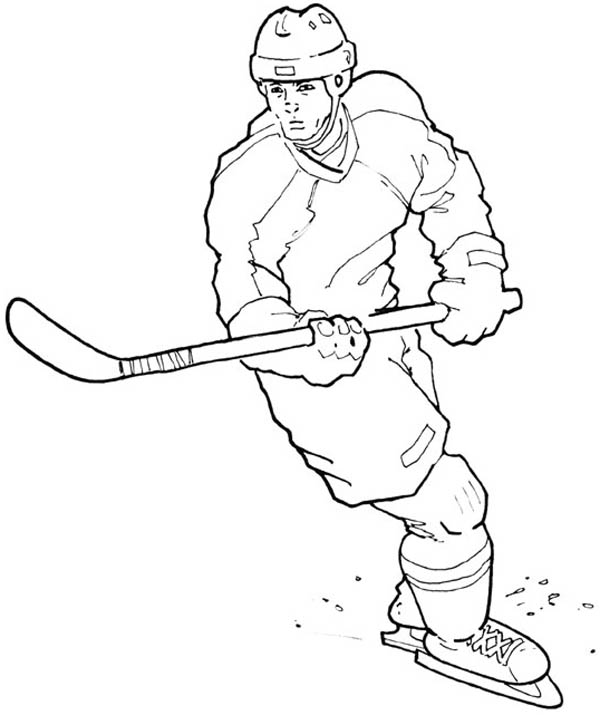 600x715 Growth Hockey Coloring Pages Nhl Free