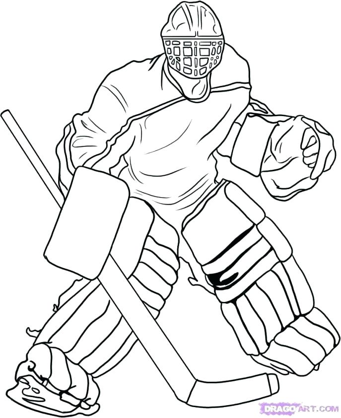 687x842 Nhl Coloring Pages Hockey Coloring Pages Player Girl Hockey
