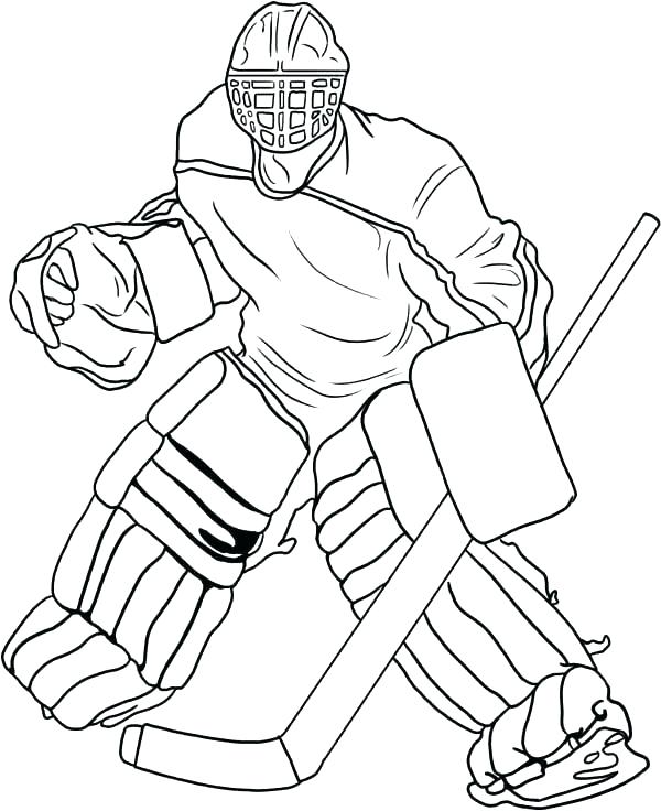 600x736 Nhl Para Colorear Para Para Fancy Hockey Coloring Pages Hockey