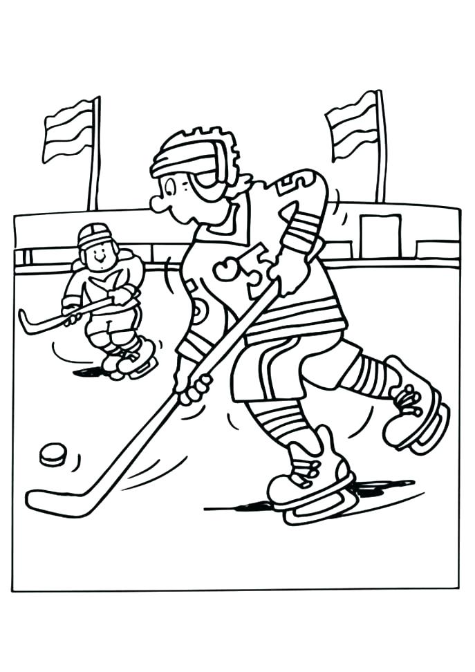 687x972 Free Printable Nhl Hockey Coloring Pages Player Players Medium