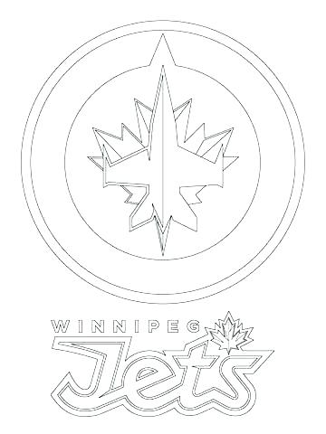 360x480 Nhl Logo Coloring Pages Pittsburgh Penguins Logo Coloring Page