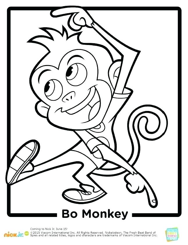 646x839 Nick Para Colorear Nick Jr Para Nick Jr Para Coloring Pages Monkey