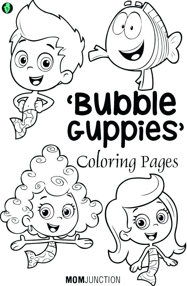 618x947 Nick Jr Coloring Pages Bubble Guppies