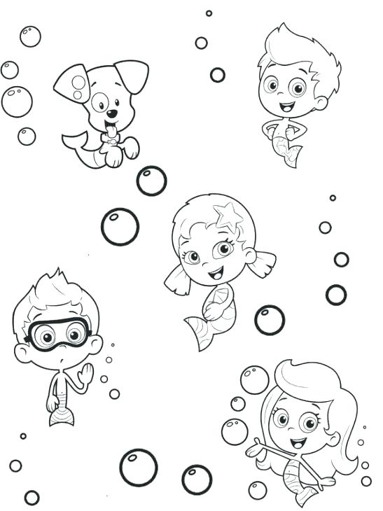 547x730 Printable Bubble Guppies Nick Jr Coloring Pages Free Online
