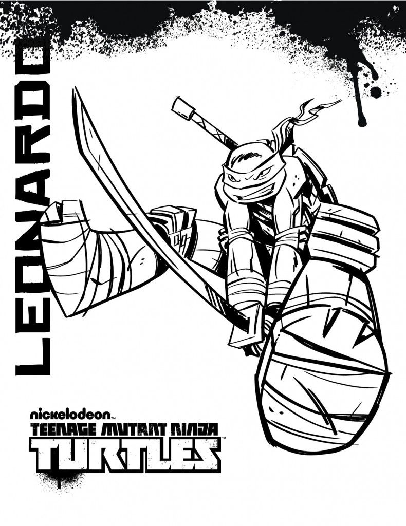 790x1024 Teenage Mutant Ninja Turtles Coloring Pages