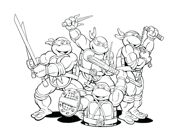 736x549 Coloring Pages Ninja Turtles Marvelous Teenage Mutant Coloring