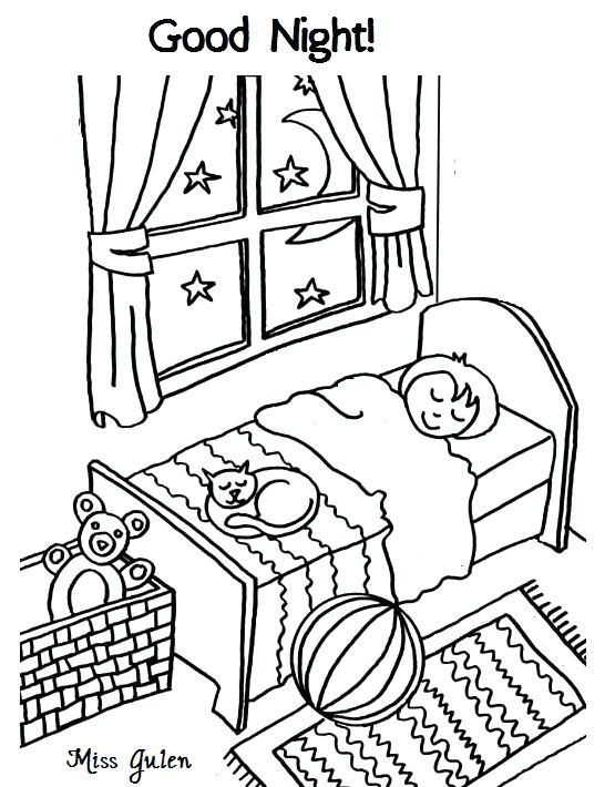 555x710 Astounding Mesmerizing Night Coloring Pages Print Morning Page Day
