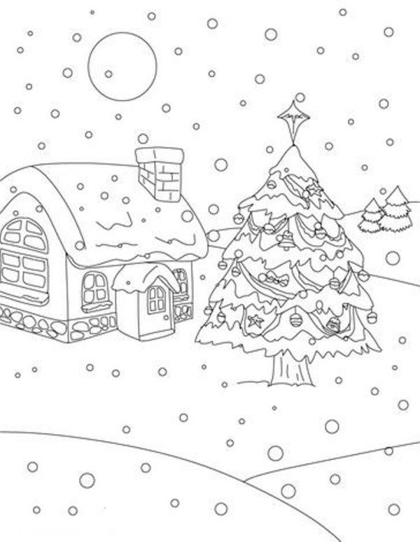 600x774 Christmas Elf Coloring Page