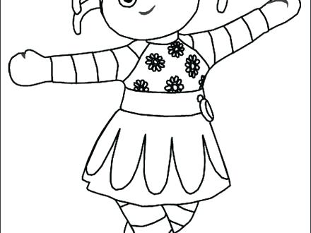 440x330 In The Night Garden Coloring Pages Daisy In The Night Garden