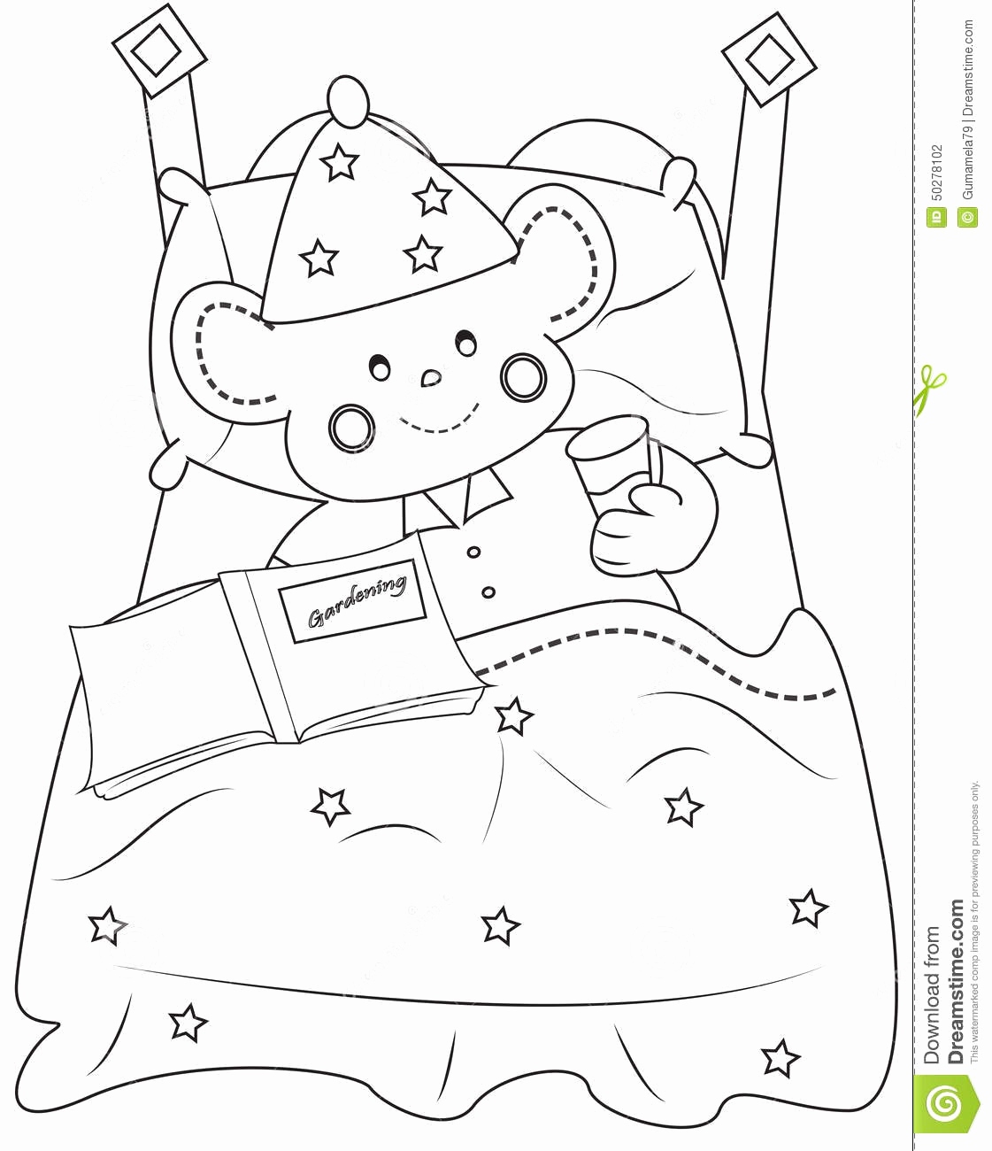 1121x1300 Inspirational Gallery Of Bed Coloring Page