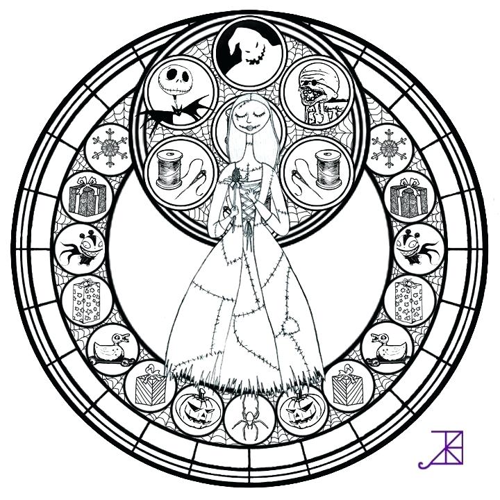 720x720 Nightmare Before Christmas Coloring Page