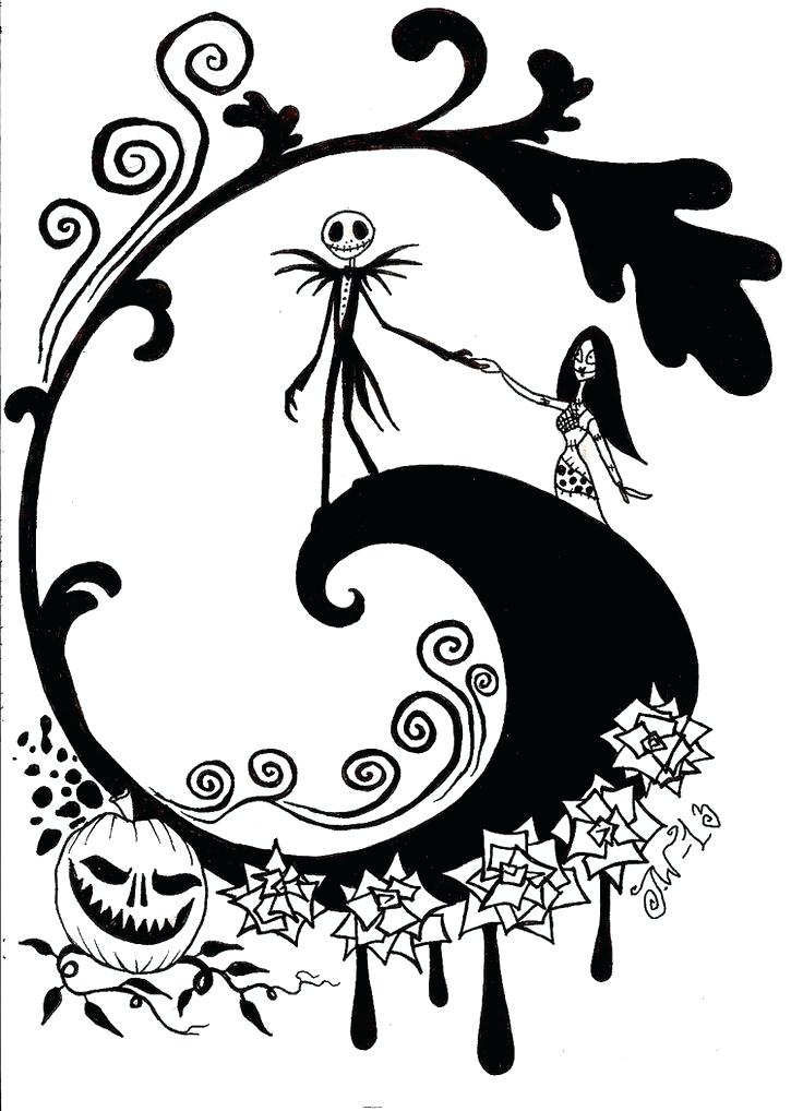736x1018 Nightmare Before Christmas Coloring Pages Jack Coloring Page