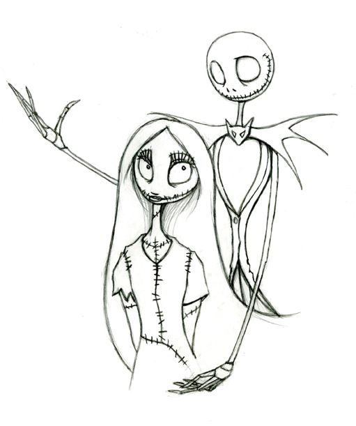 511x611 Free Printable Nightmare Before Christmas Coloring Pages