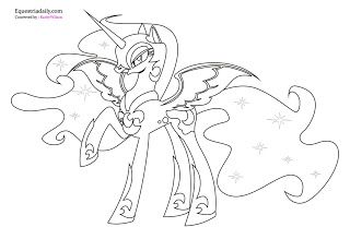 320x219 Nightmare Moon Coloring Pages My Little Pony