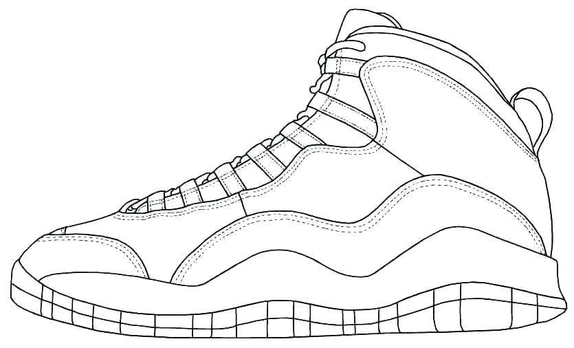 835x506 Nike Basketball Shoes Coloring Pages Ballet Printable Shoe Sheets