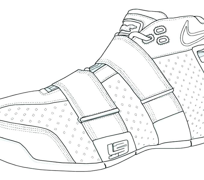 Nike Shoes Coloring Pages at GetDrawings | Free download