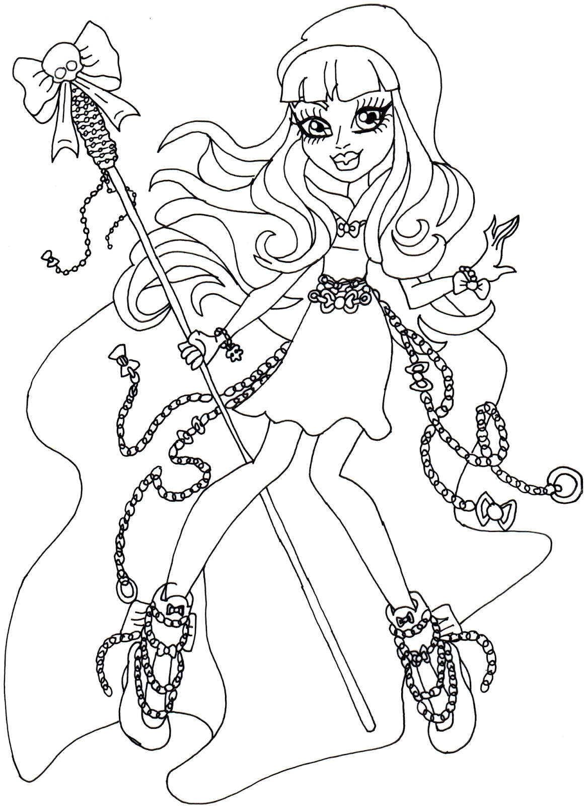 1162x1600 Fresh River Styxx Monster High Coloring Page Free