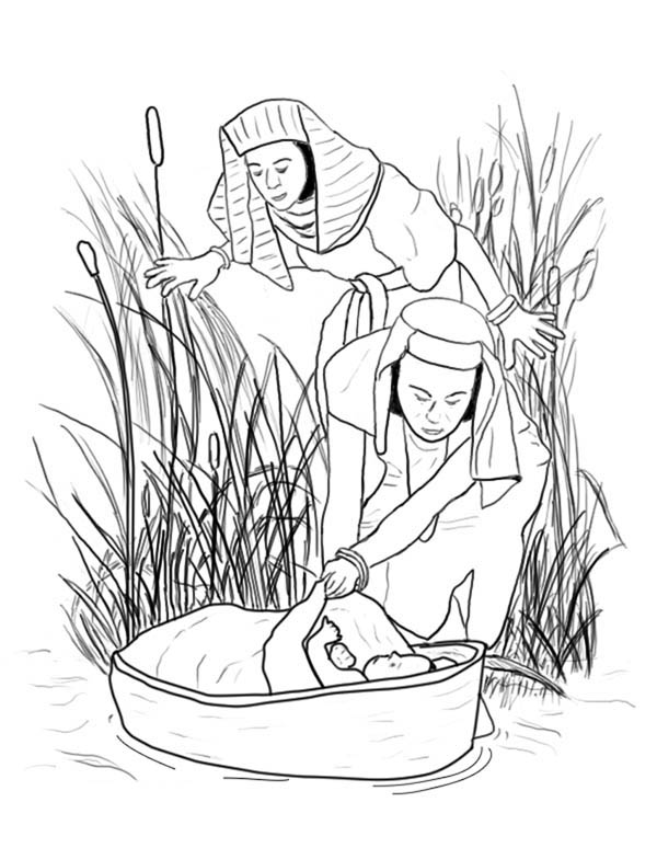 600x774 Queen Bithina Found Moses