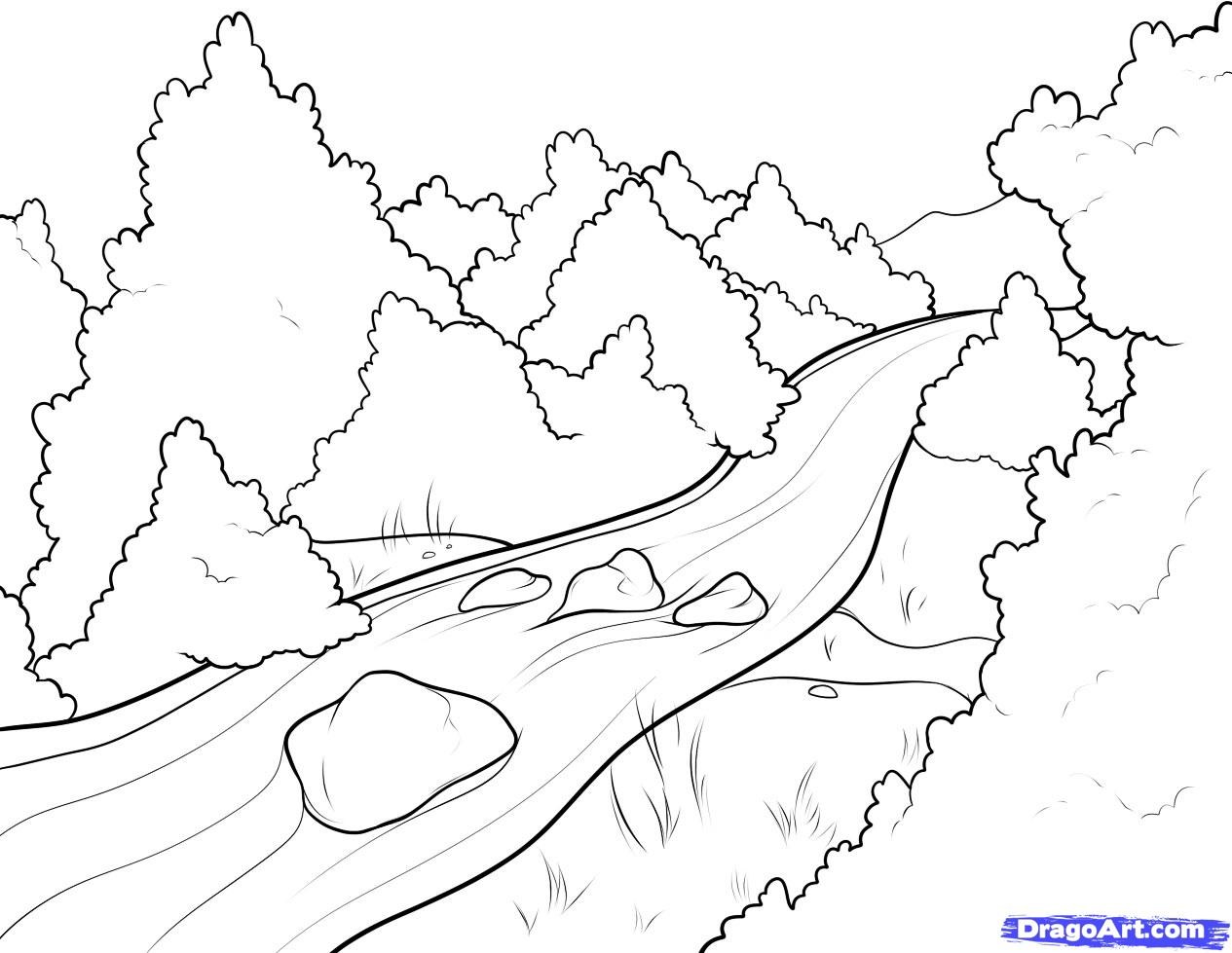 1265x979 River Coloring Pages Printable Beautiful Ideas River Coloring