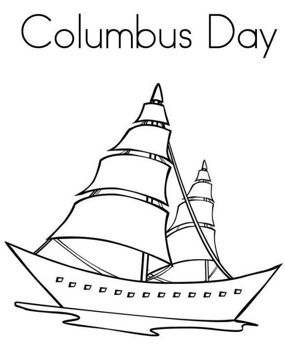 Nina Pinta Santa Maria Coloring Pages