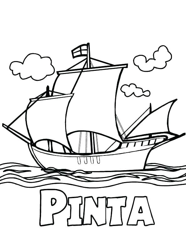 594x737 Nina Pinta Santa Maria Coloring Pages Day Free Printable