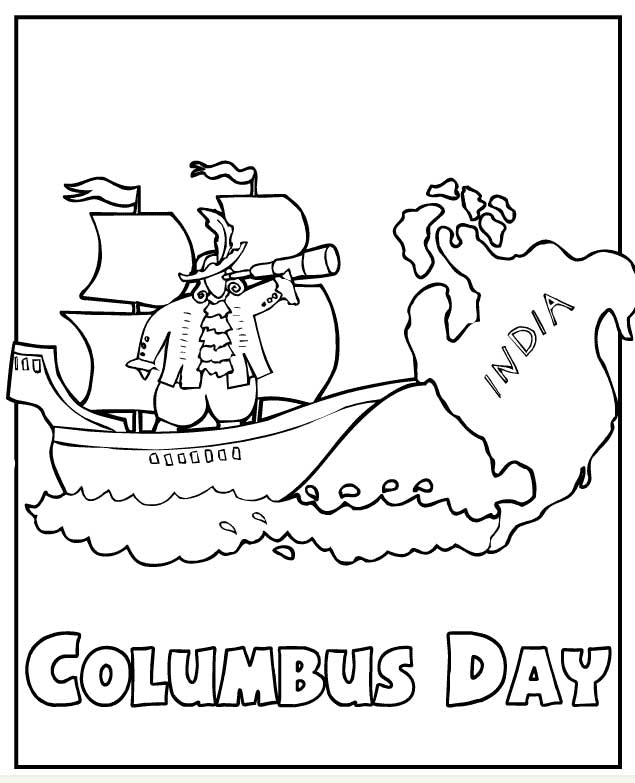 635x783 Columbus Day Coloring Pages