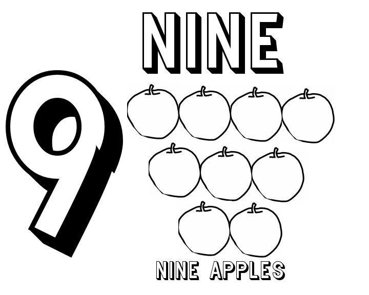 720x576 Preschool Number Coloring Sheet