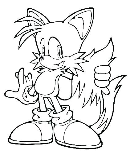 422x500 Sonic And Tails Coloring Pages Sonic And Tails Coloring Pages