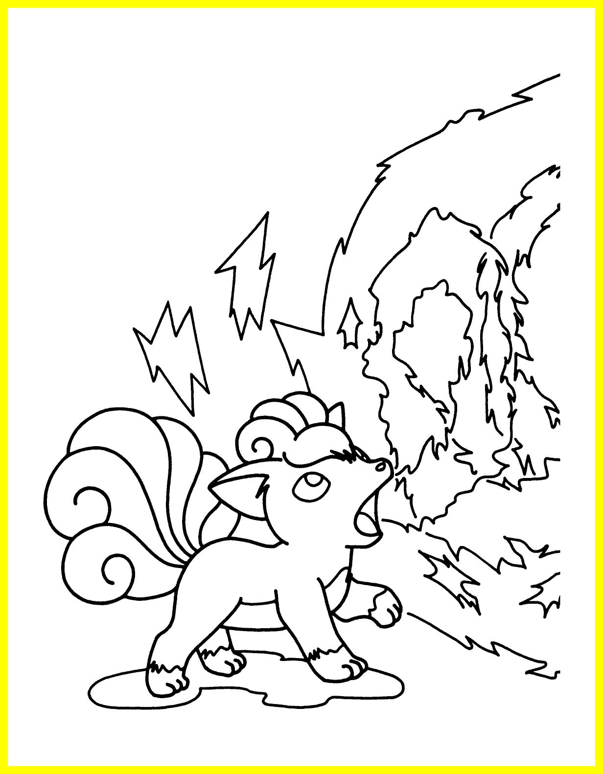 1232x1582 Best Ninetales Lineart