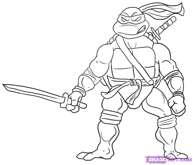800x681 Ninja Colouring Pages To Print Exciting Ninja Turtle Coloring Page