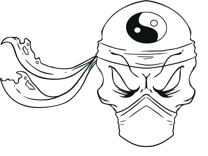 667x500 Ninja Coloring Pages Printable