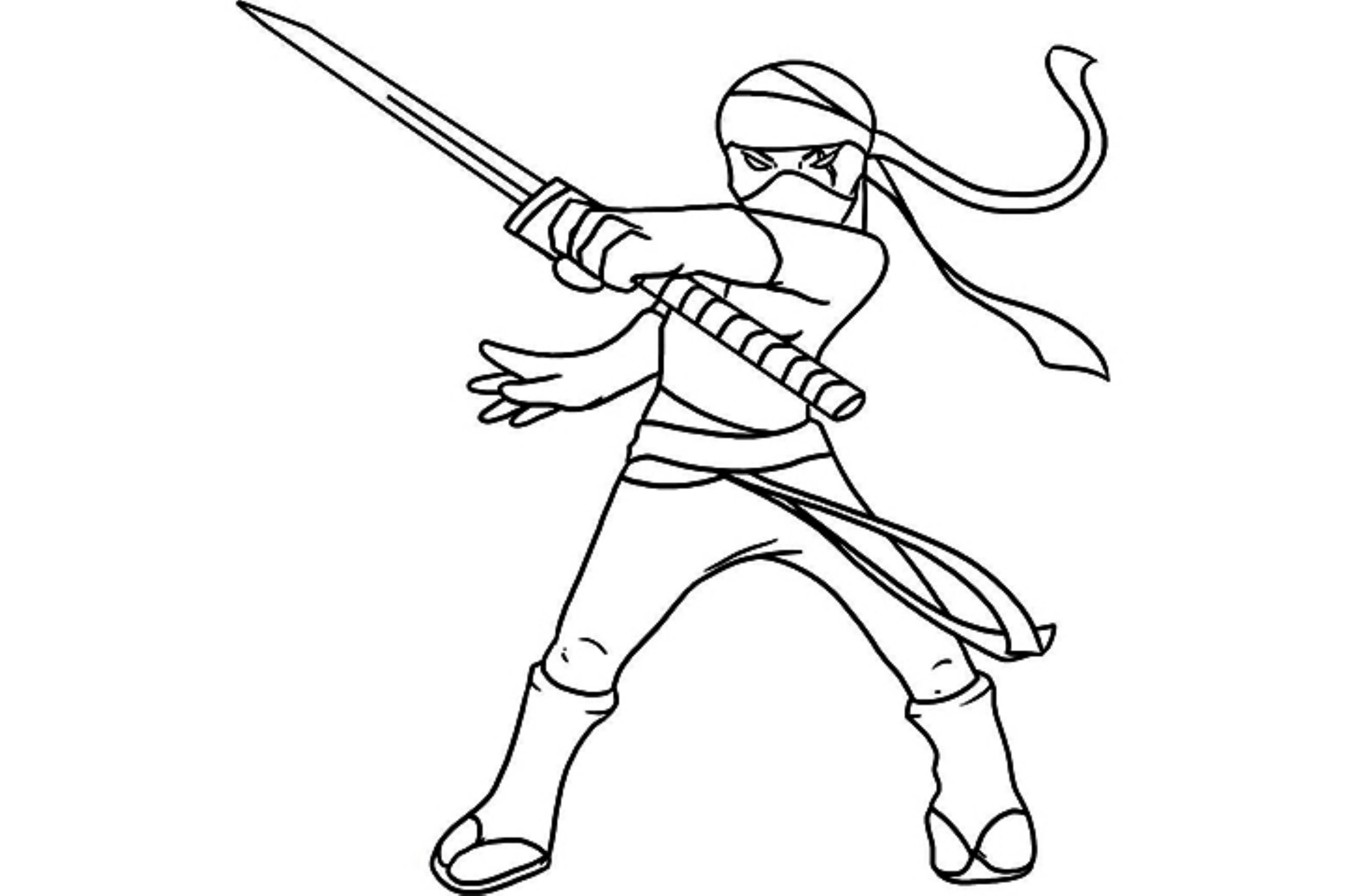 2551x1700 Ninja Coloring Pages Printable Ninja Coloring Page