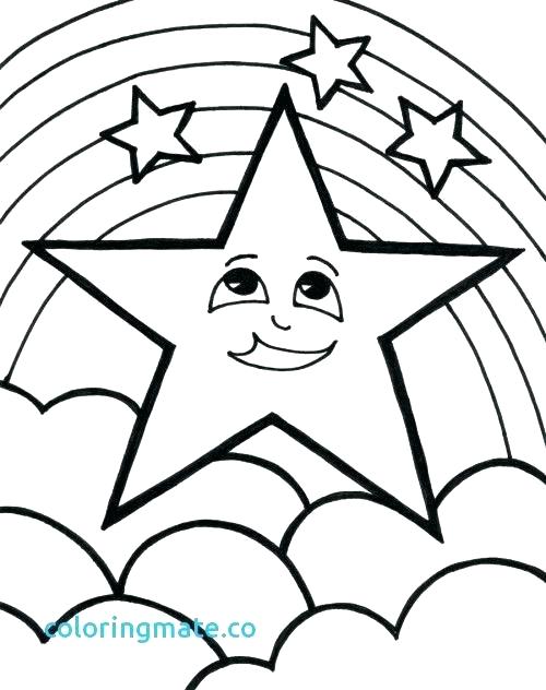 500x632 Stars Coloring Pages Shooting Stars Coloring Pages Star Coloring
