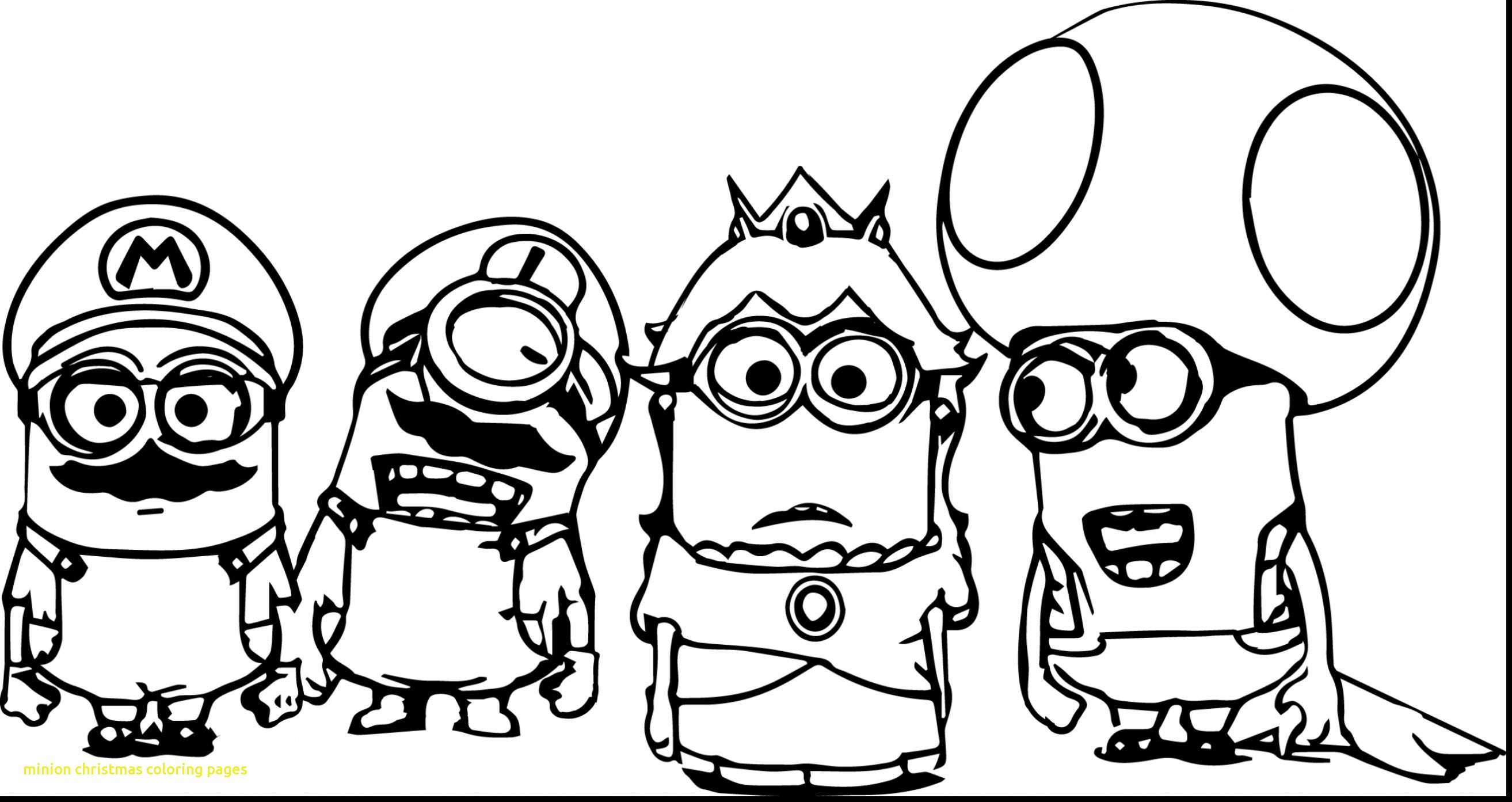 2627x1393 Inspiration Minion Christmas Coloring Pages With Minions Christmas