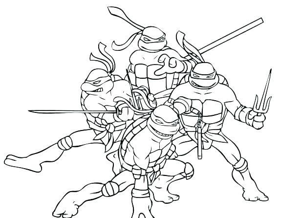 618x446 Ninja Turtles Coloring Pages Coloring Collection Ninja Coloring