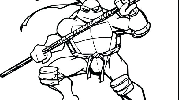 585x329 Teenage Mutant Ninja Turtles Christmas Coloring Pages