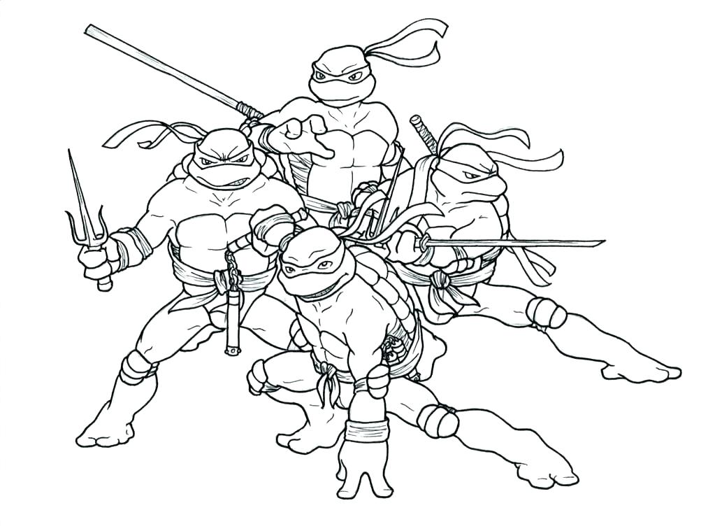 1023x759 Ninja Turtle Coloring Picture Ninja Turtles Coloring Page Ideal