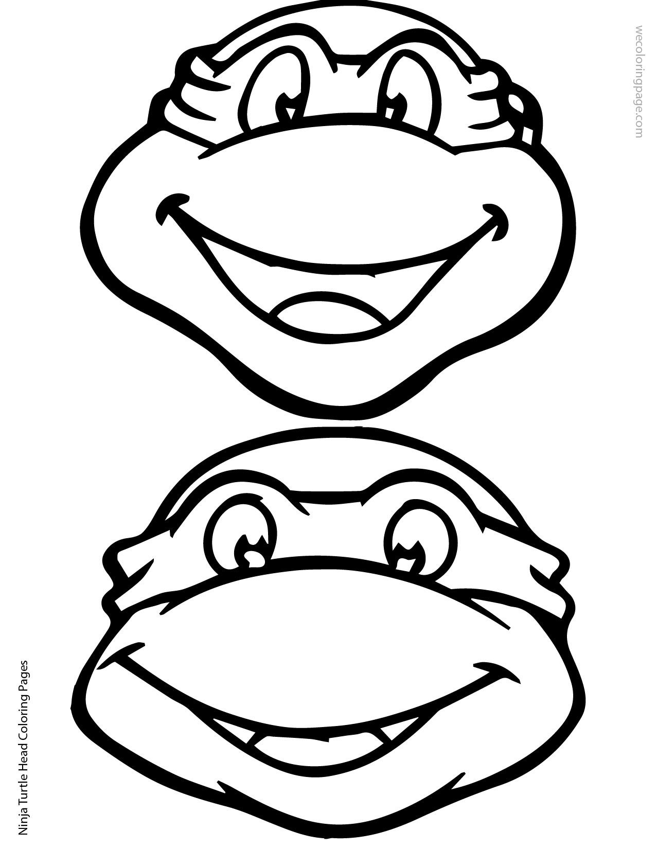 1275x1650 Ninja Turtle Head Coloring Page Elias Ninja