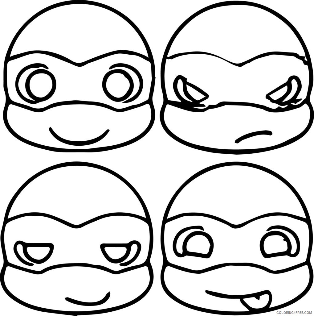 1019x1024 Ninja Turtle Coloring Pages For Toddler