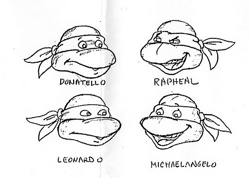 500x357 Ninja Turtle Face Coloring Pages