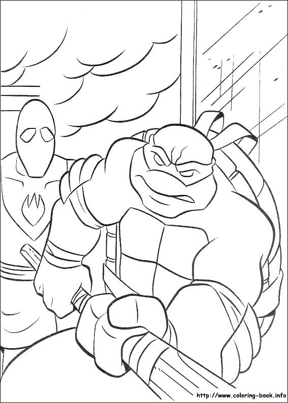 567x794 Ninja Turtles Face Coloring Pages Deepart