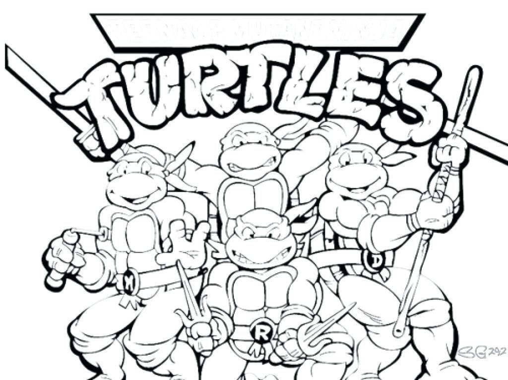 1024x766 Better Teenage Mutant Ninja Turtle Coloring Pa