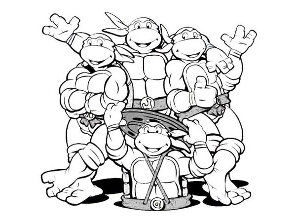 600x450 Teenage Mutant Ninja Turtles Coloring Pages