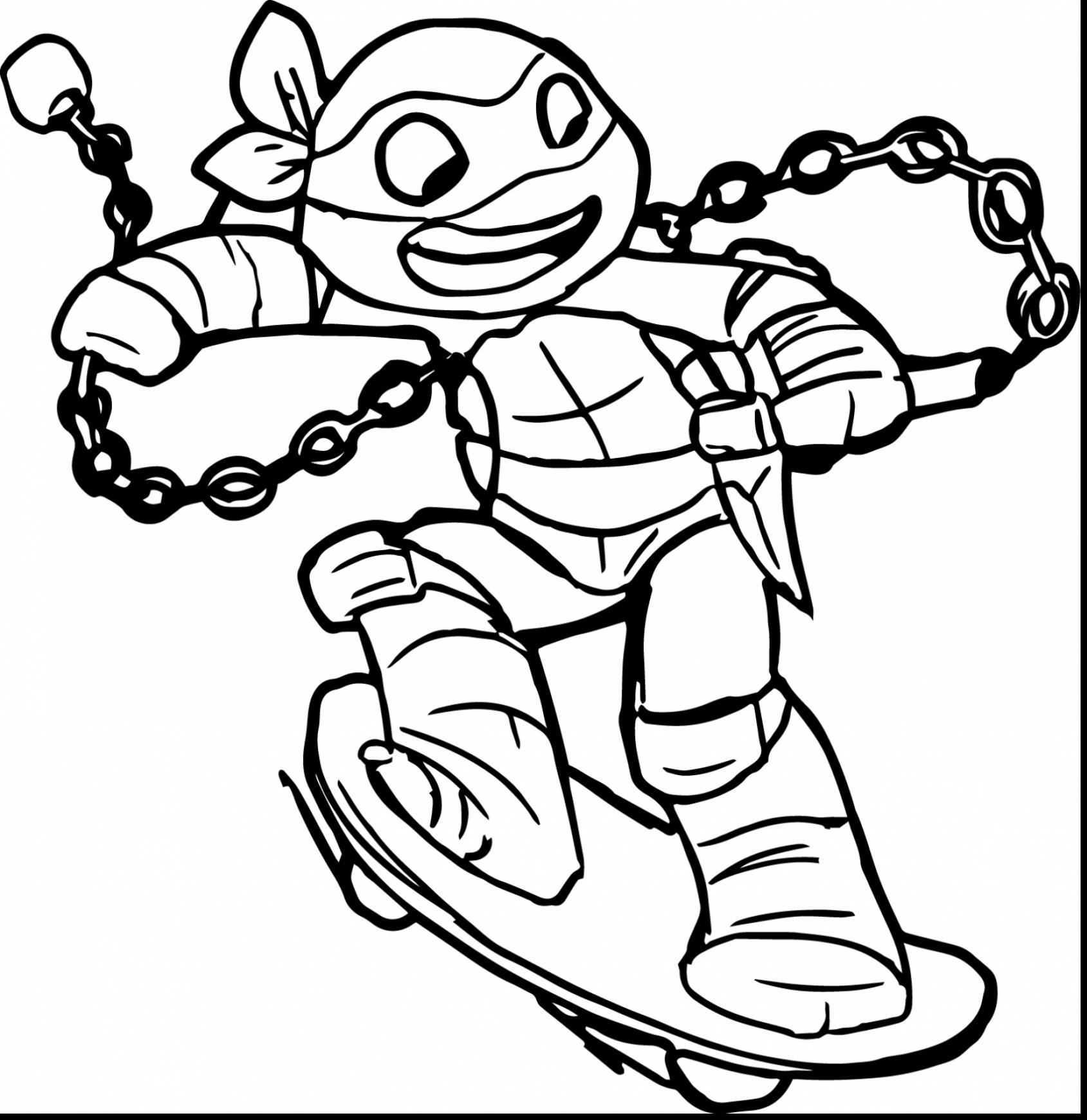 1689x1741 Ninja Turtle Coloring Pages Michelangelo Copy Brilliant Teenage