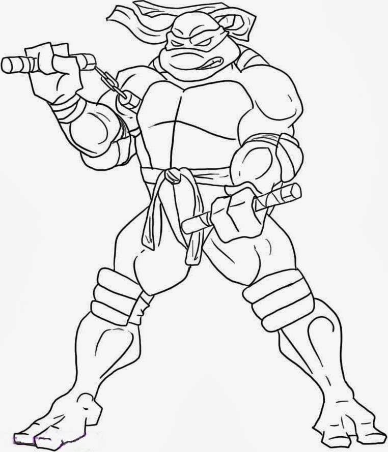762x889 Ninja Turtles Michelangelo Coloring Picture For Kids Coloring