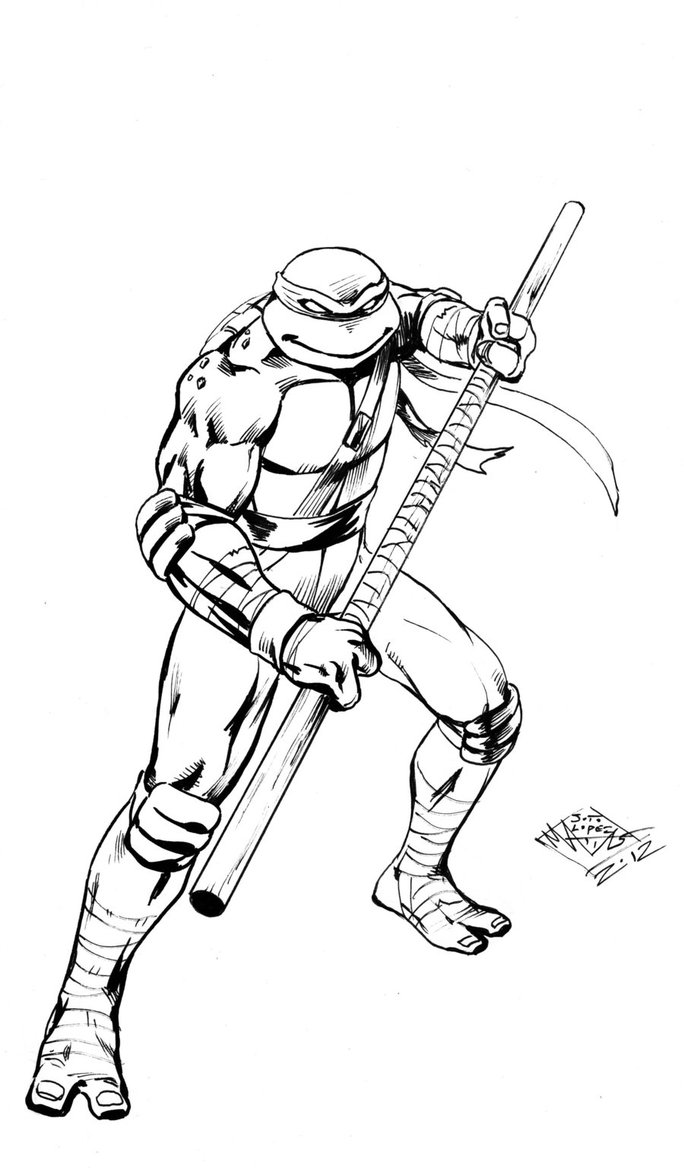 684x1168 Teenage Mutant Ninja Turtle Coloring Pages