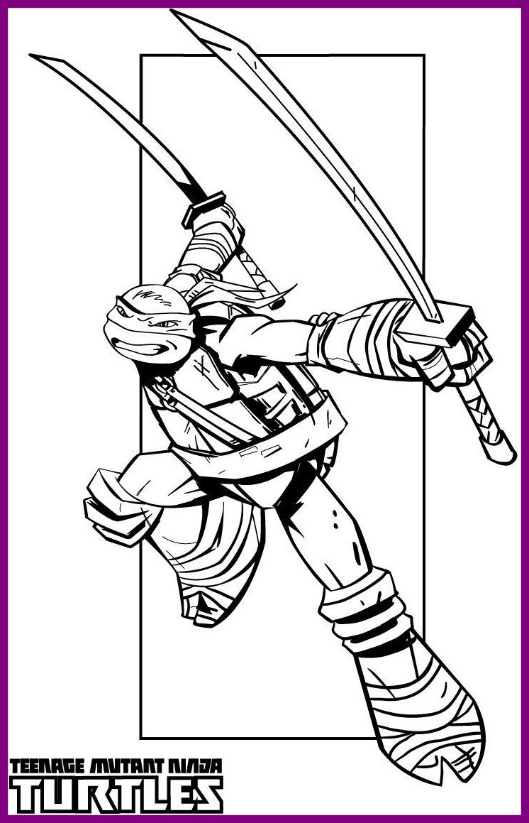746x1159 Best Ralph Ninja Turtle Coloring Page Large Pic For Printable